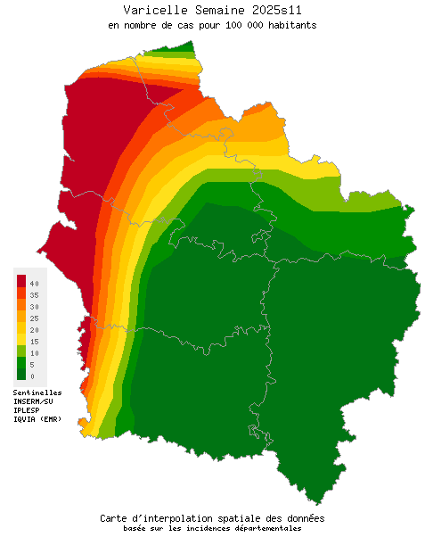 Semaine 202511 - Varicelle - Activité faible en Hauts-de-France