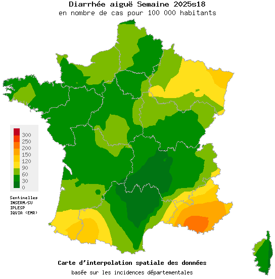 Semaine 202518 - Diarrhée aiguë - Activité faible en médecine générale