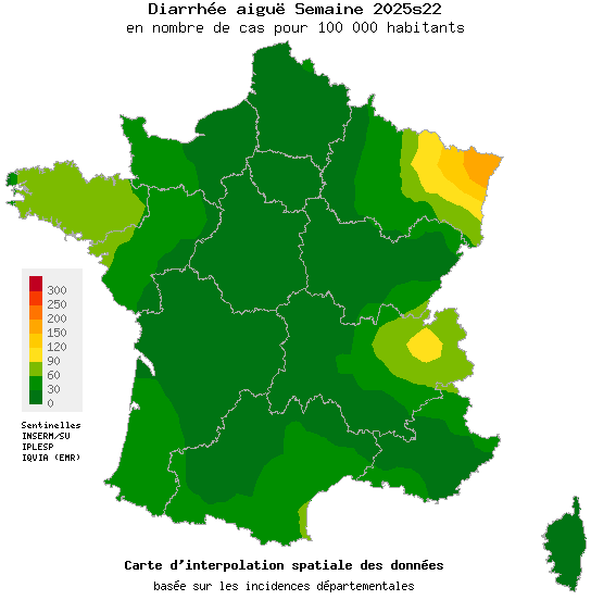 Semaine 202522 - Diarrhée aiguë - Activité faible en médecine générale