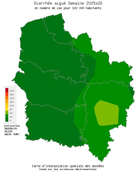 Semaine 202526 - Diarrhée aiguë - Activité faible en Hauts-de-France