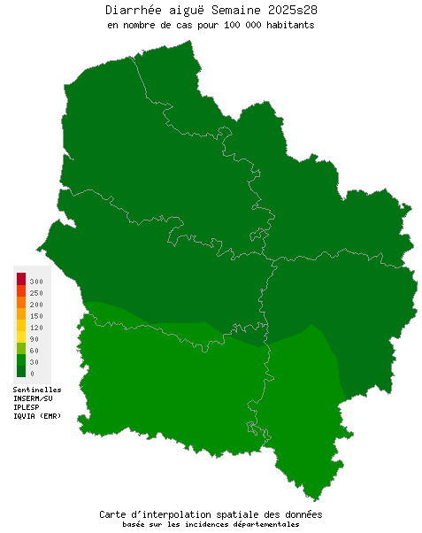 Semaine 202528 - Diarrhée aiguë - Activité faible en Hauts-de-France