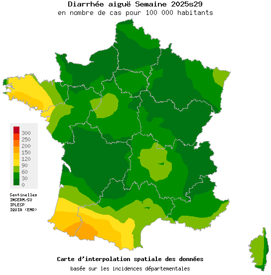 Semaine 202529 - Diarrhée aiguë - Activité faible en médecine générale