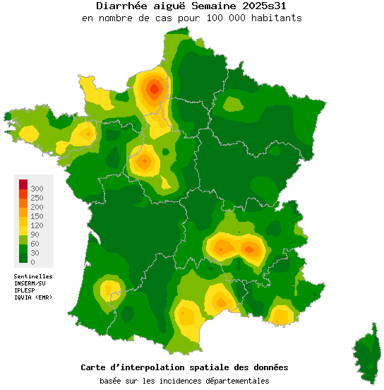 Semaine 202531 - Diarrhée aiguë - Activité faible en médecine générale