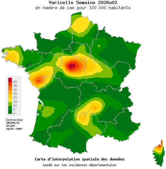 Semaine 202602 - Varicelle - Activité faible en médecine générale