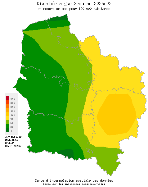 Semaine 202602 - Diarrhée aiguë - Activité faible en Hauts-de-France