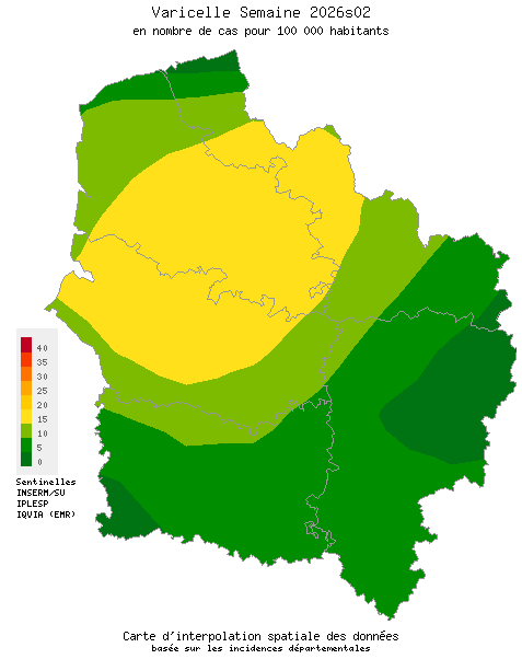 Semaine 202602 - Varicelle - Activité faible en Hauts-de-France