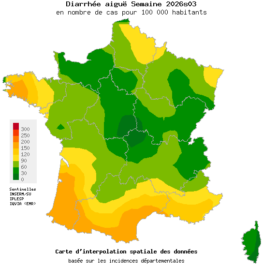Semaine 202603 - Diarrhée aiguë - Activité faible en médecine générale