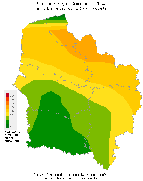 Semaine 202606 - Diarrhée aiguë - Activité modérée en Hauts-de-France
