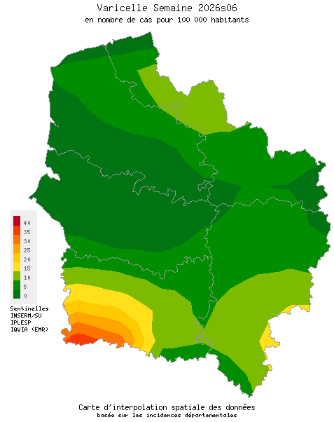 Semaine 202606 - Varicelle - Activité faible en Hauts-de-France