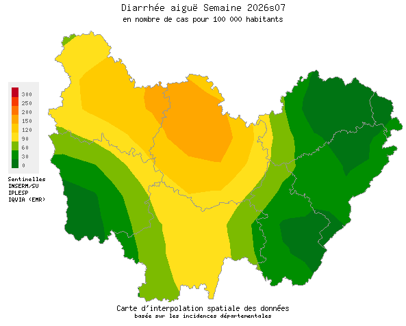 Semaine 202607 - Diarrhée aiguë - Activité modérée en Bourgogne-Franche-Comté