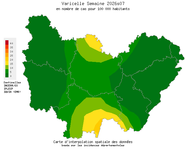 Semaine 202607 - Varicelle - Activité faible en Bourgogne-Franche-Comté