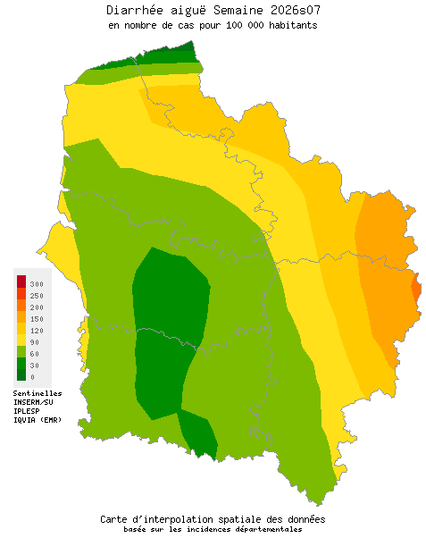 Semaine 202607 - Diarrhée aiguë - Activité modérée en Hauts-de-France