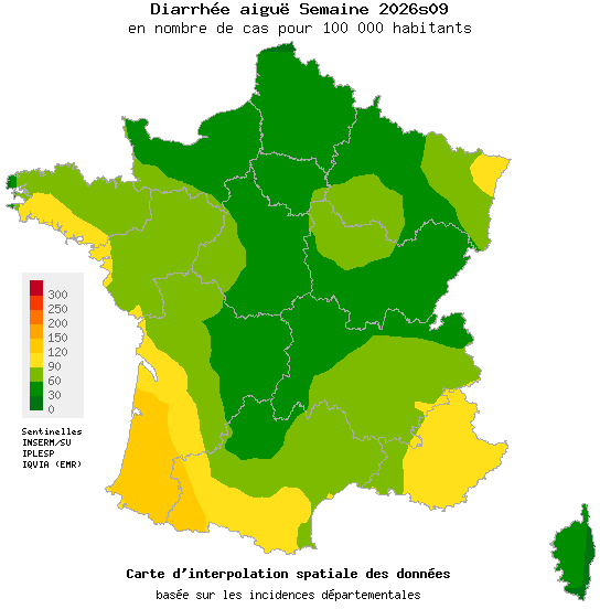 Semaine 202609 - Diarrhée aiguë - Activité faible en médecine générale