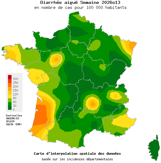 Semaine 202613 - Diarrhée aiguë - Activité faible en médecine générale