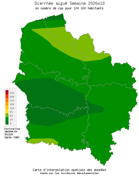 Semaine 202613 - Diarrhée aiguë - Activité faible en Hauts-de-France