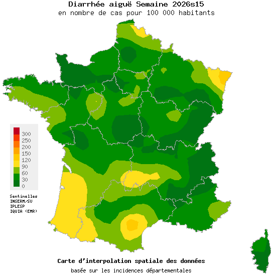 Semaine 202615 - Diarrhée aiguë - Activité faible en médecine générale