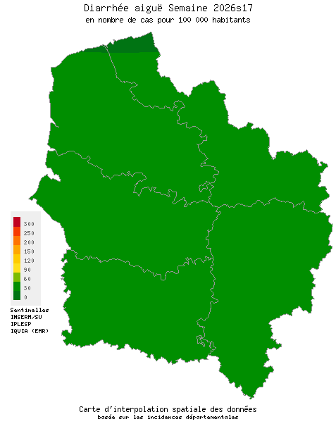 Semaine 202617 - Diarrhée aiguë - Activité faible en Hauts-de-France