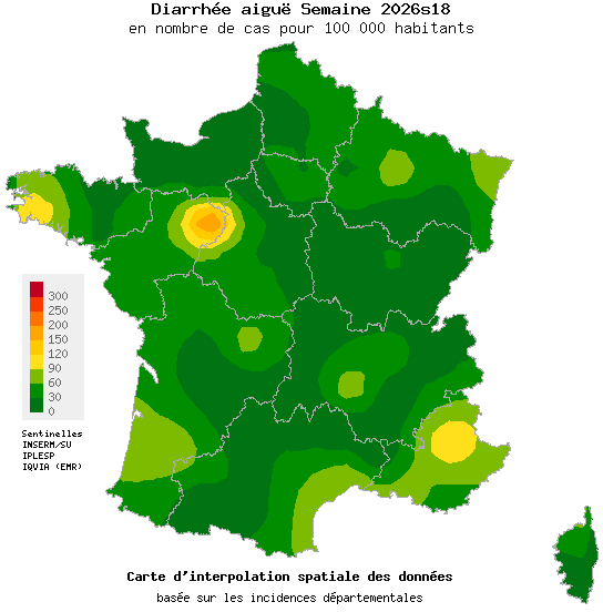 Semaine 202618 - Diarrhée aiguë - Activité faible en médecine générale