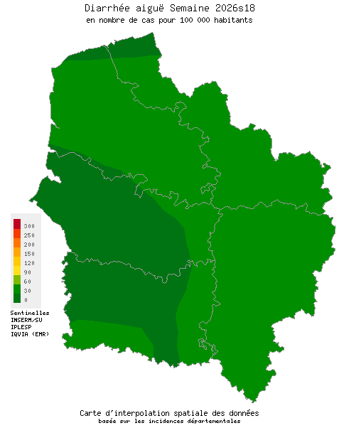 Semaine 202618 - Diarrhée aiguë - Activité faible en Hauts-de-France