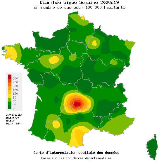 Semaine 202619 - Diarrhée aiguë - Activité faible en médecine générale