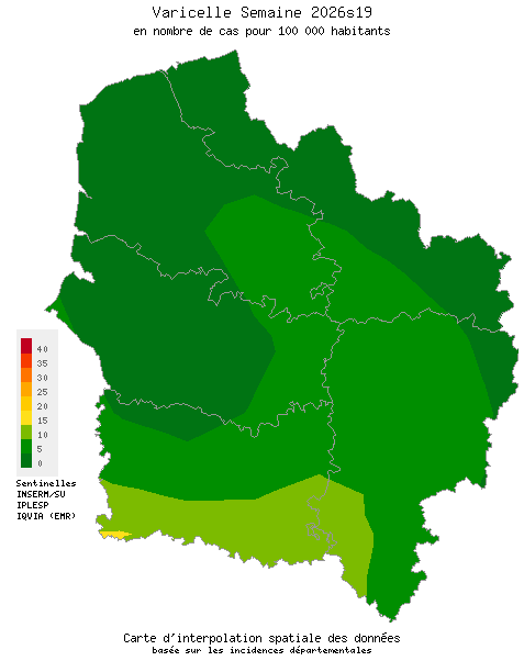 Semaine 202619 - Varicelle - Activité faible en Hauts-de-France