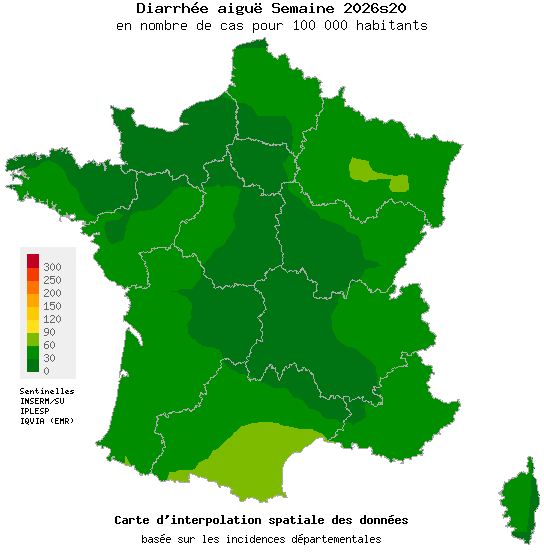 Semaine 202620 - Diarrhée aiguë - Activité faible en médecine générale