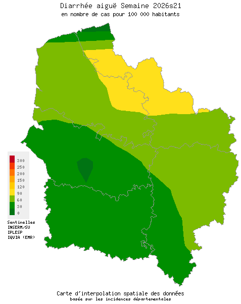 Semaine 202621 - Diarrhée aiguë - Activité faible en Hauts-de-France