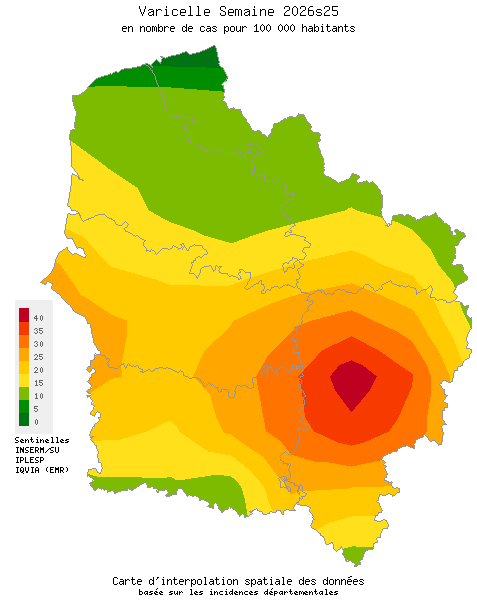 Semaine 202625 - Varicelle - Activité faible en Hauts-de-France