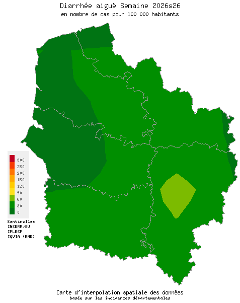 Semaine 202626 - Diarrhée aiguë - Activité faible en Hauts-de-France