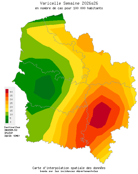 Semaine 202626 - Varicelle - Activité faible en Hauts-de-France