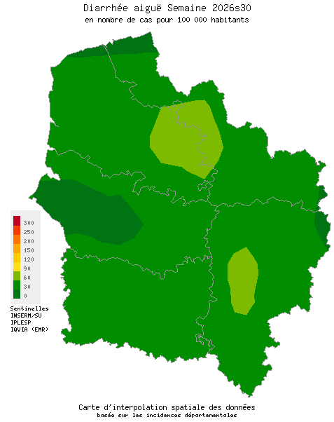 Semaine 202630 - Diarrhée aiguë - Activité faible en Hauts-de-France