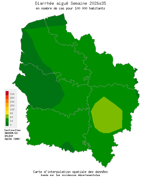 Semaine 202635 - Diarrhée aiguë - Activité faible en Hauts-de-France