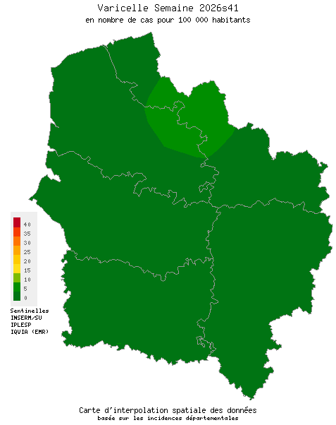 Semaine 202641 - Varicelle - Activité faible en Hauts-de-France
